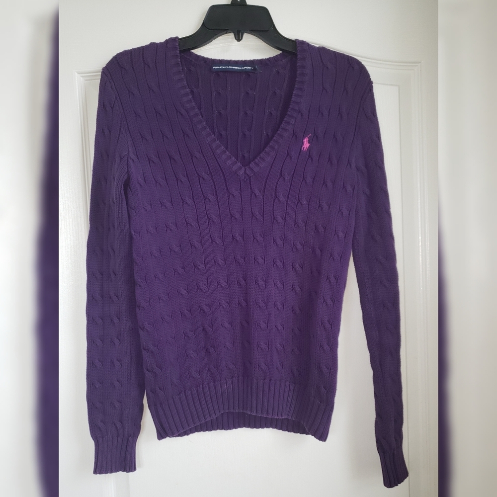 Ralph Lauren Sport Purple Sweater - Size M
